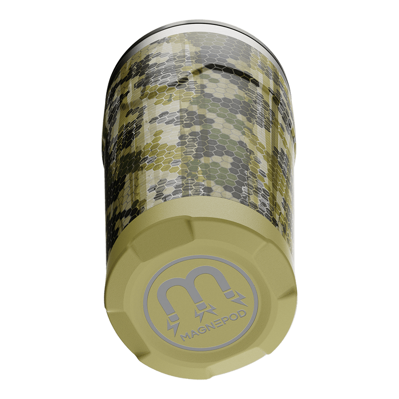 A detailed image of the MAGNETumbler 20oz with Lid Verge Camo, showing its design and key features.