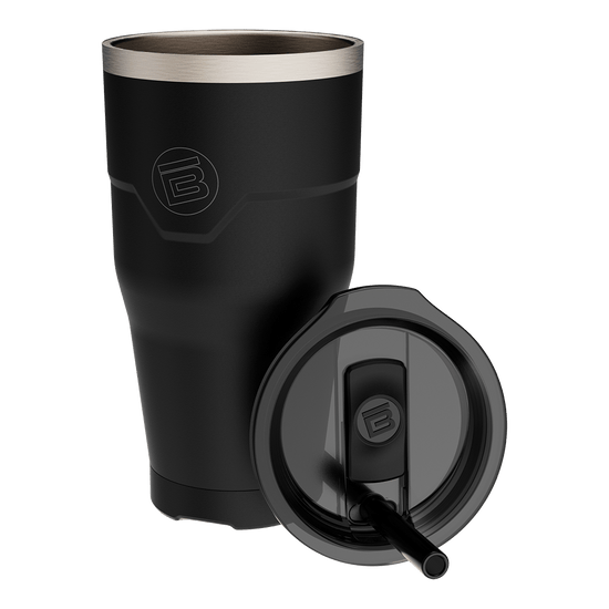 A detailed image of the MAGNETumbler 32oz with Lid Black, showing its design and key features.