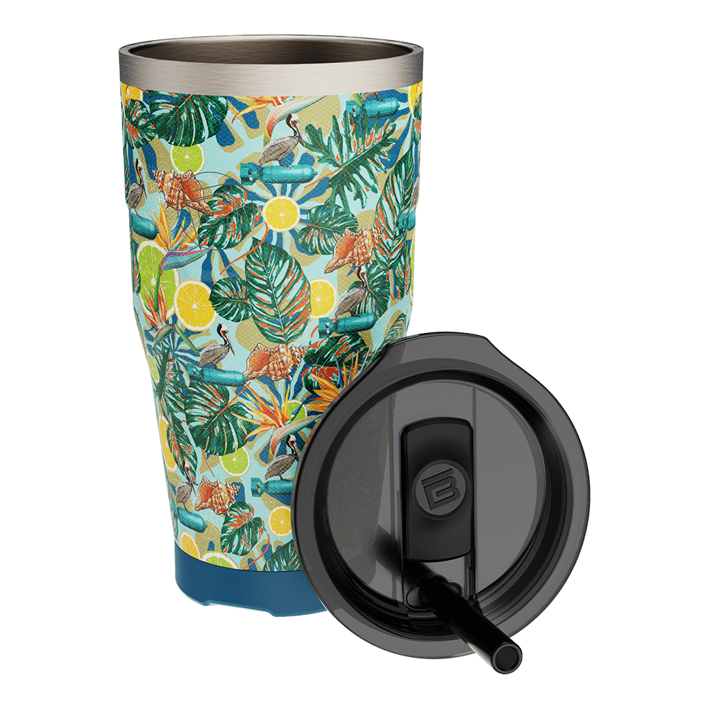 A detailed image of the MAGNETumbler 32oz with Lid Native Bombardier, showing its design and key features.