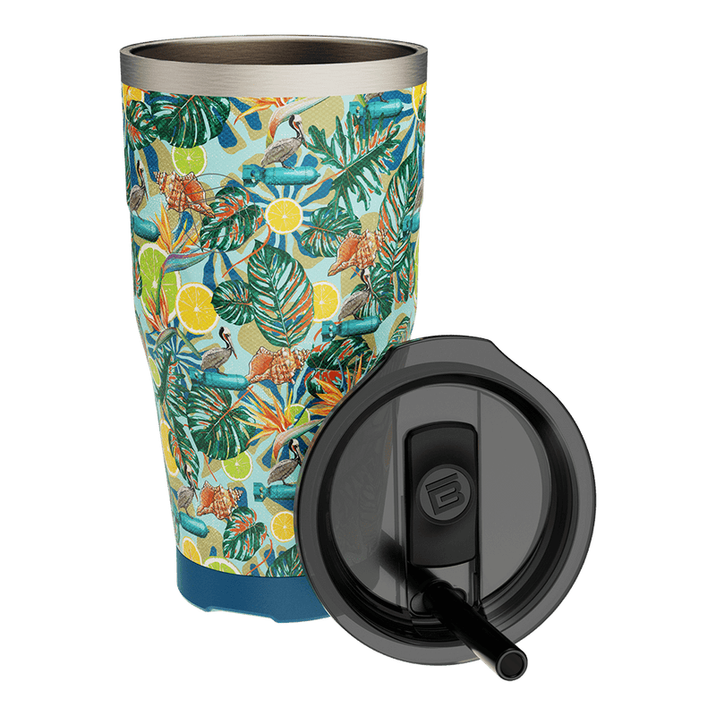 A detailed image of the MAGNETumbler 32oz with Lid Native Bombardier, showing its design and key features.