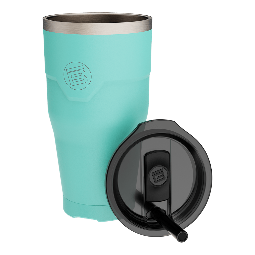 A detailed image of the MAGNETumbler 32oz with Lid Seafoam, showing its design and key features.