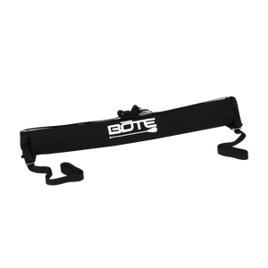 Black tailgate pad with the BOTE logo in white