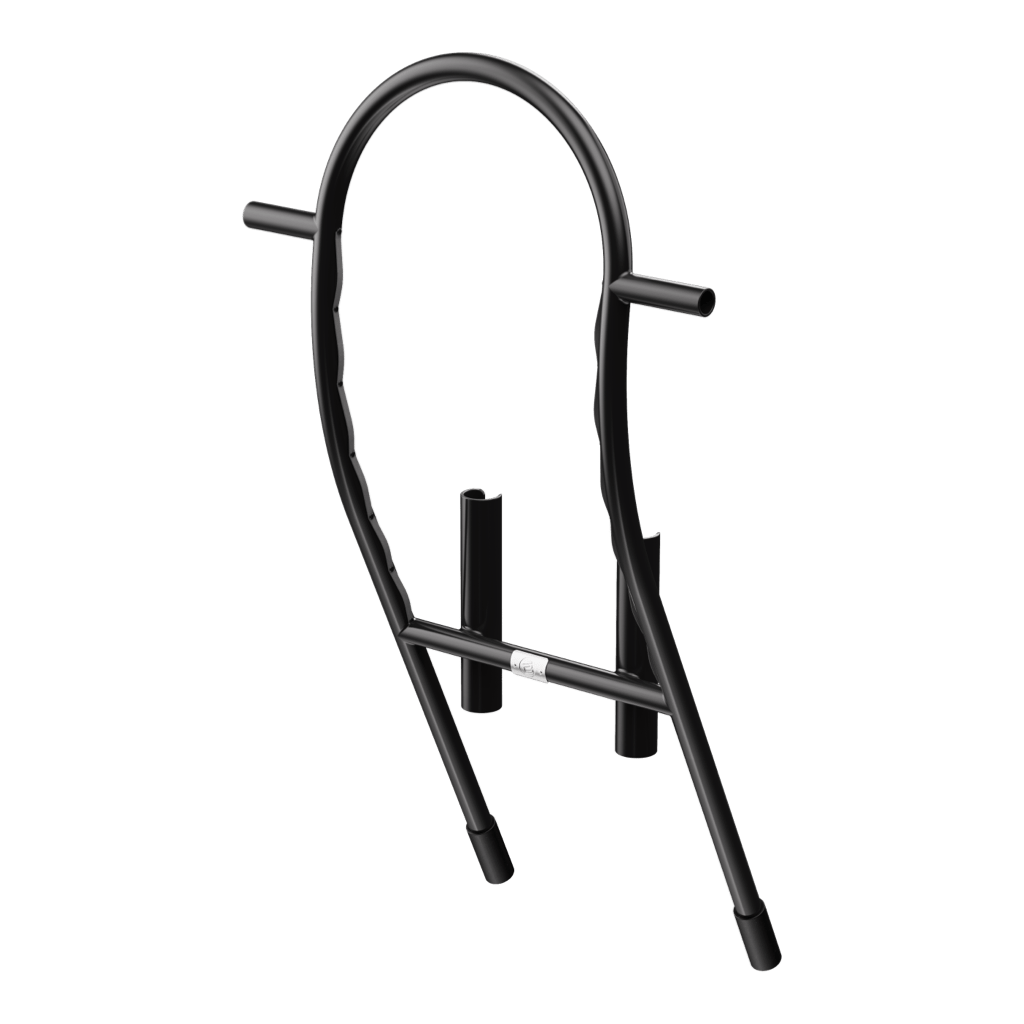 Front angled view of the Tackle Rac Black