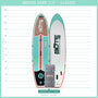 Size Chart for the Breeze Aero 11′6″ Classic Teak Inflatable Paddle Board