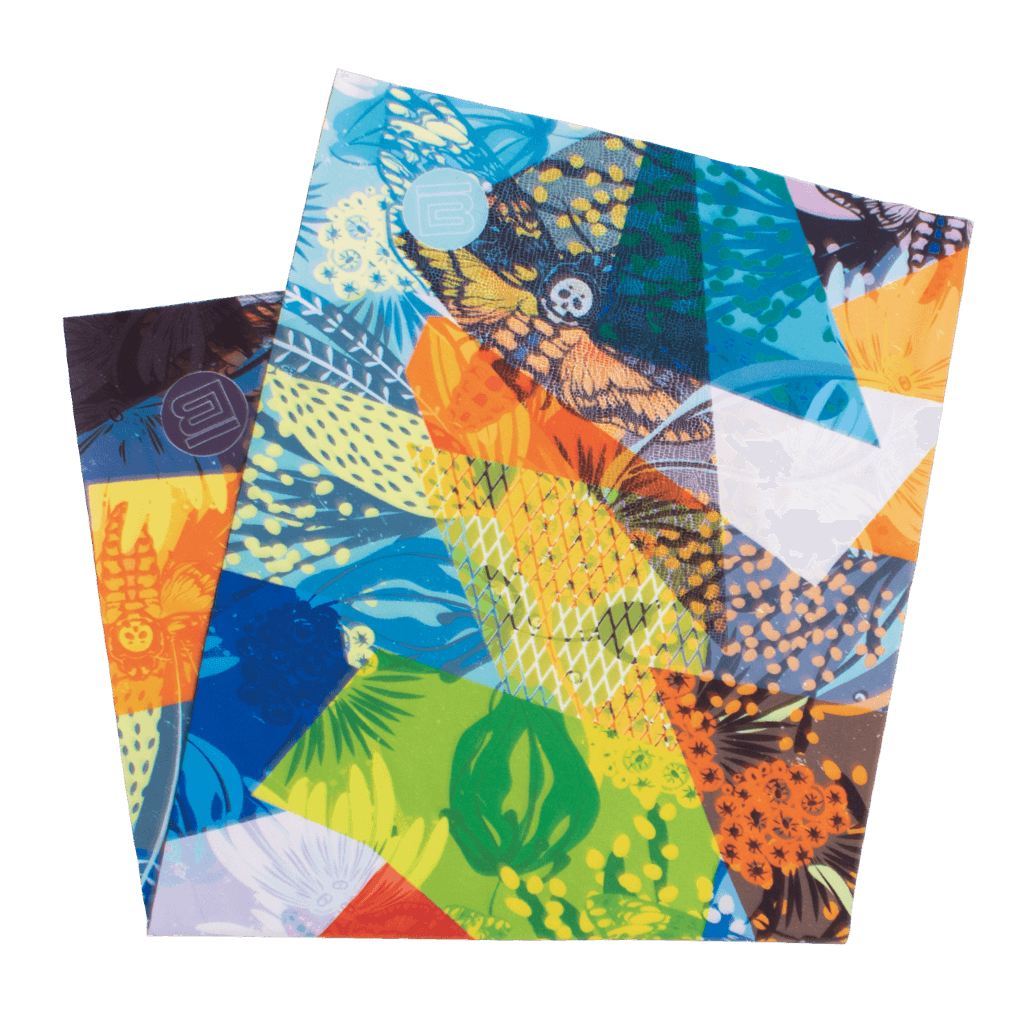 Native Patchwork Face Mask folded