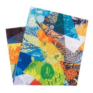 Native Patchwork Face Mask folded