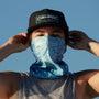 Woman wearing Native Whale Shark Face Mask over her nose and mouth