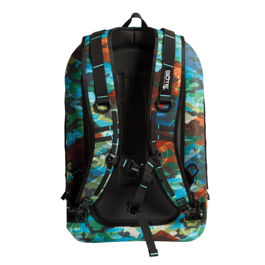Back of the HIghwater Backpack Bug Slinger™ Camo with comfort padding