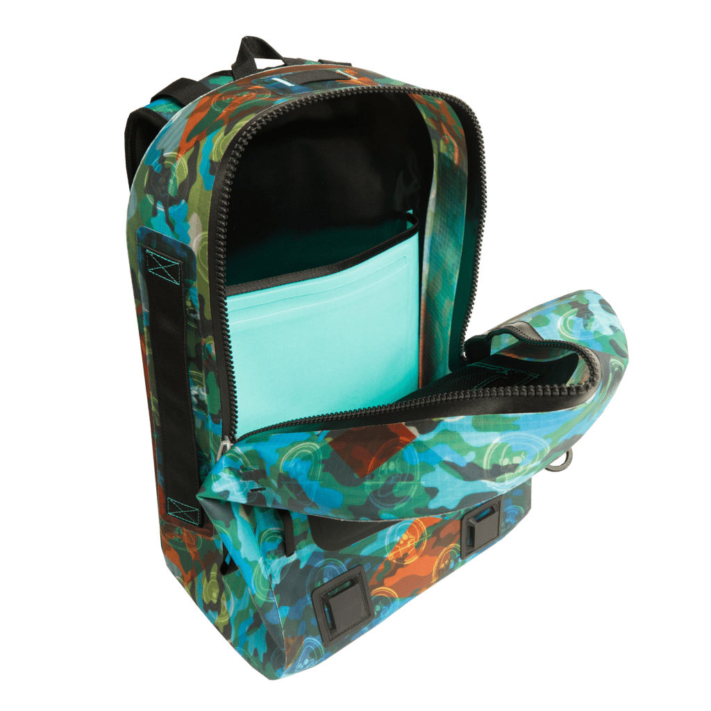 Interior of the HIghwater Backpack Bug Slinger™ Camo with laptop sleeve