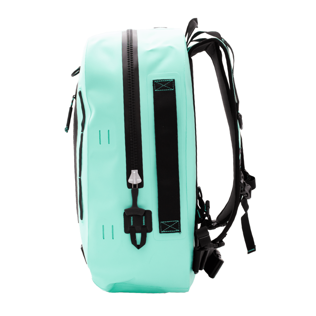 Side of the Highwater Backpack Seafoam