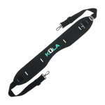 KULA Travelink Carry Sling with KULA Logo in white and seafoam on the middle of the strap