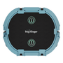 Top view of the Kula 10 cooler in steel blue