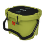 Top angled view of Kula 10 cooler in olive