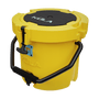 Top angled view of the Kula 2.5 cooler in yellow