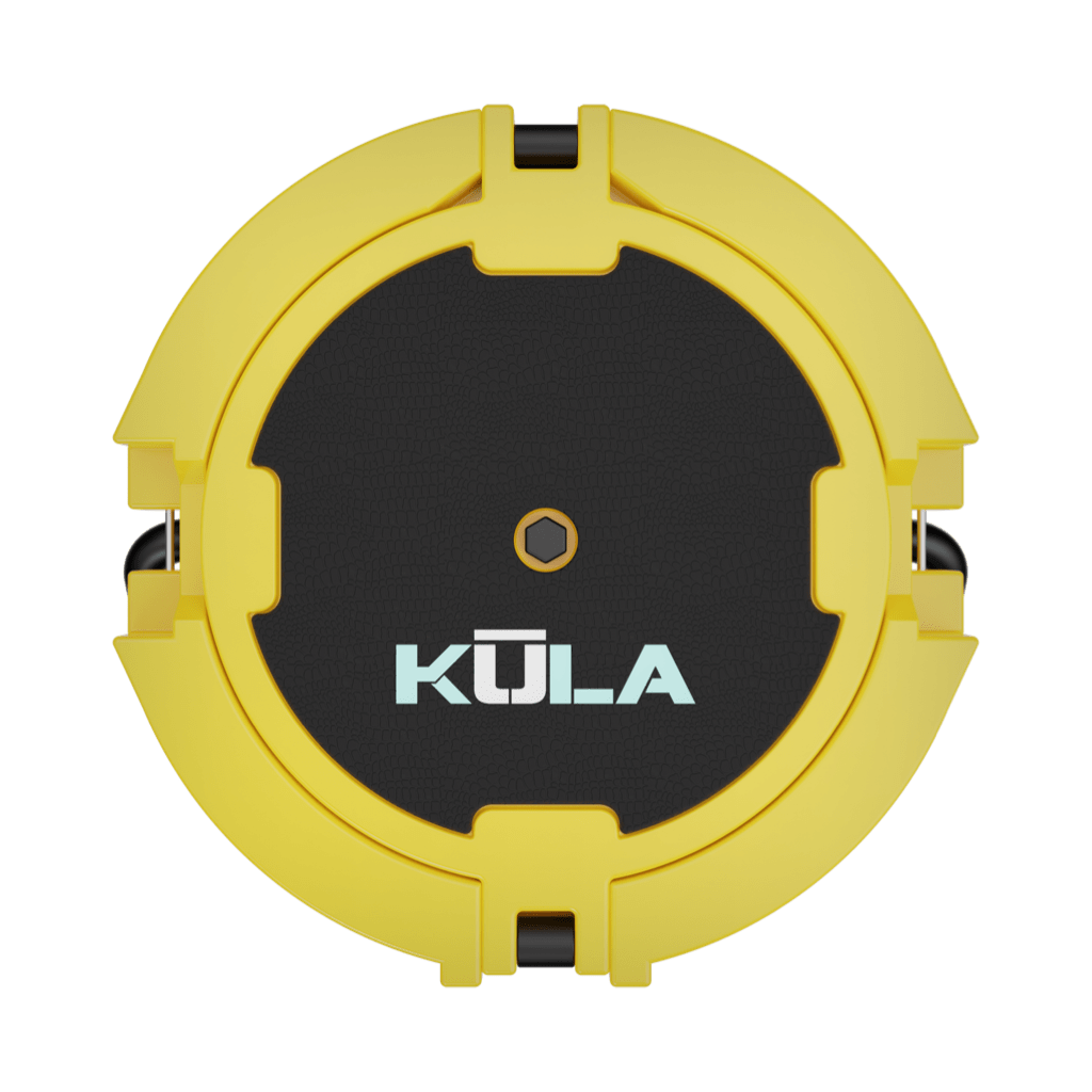 Top view of the Kula 2.5 cooler in yellow