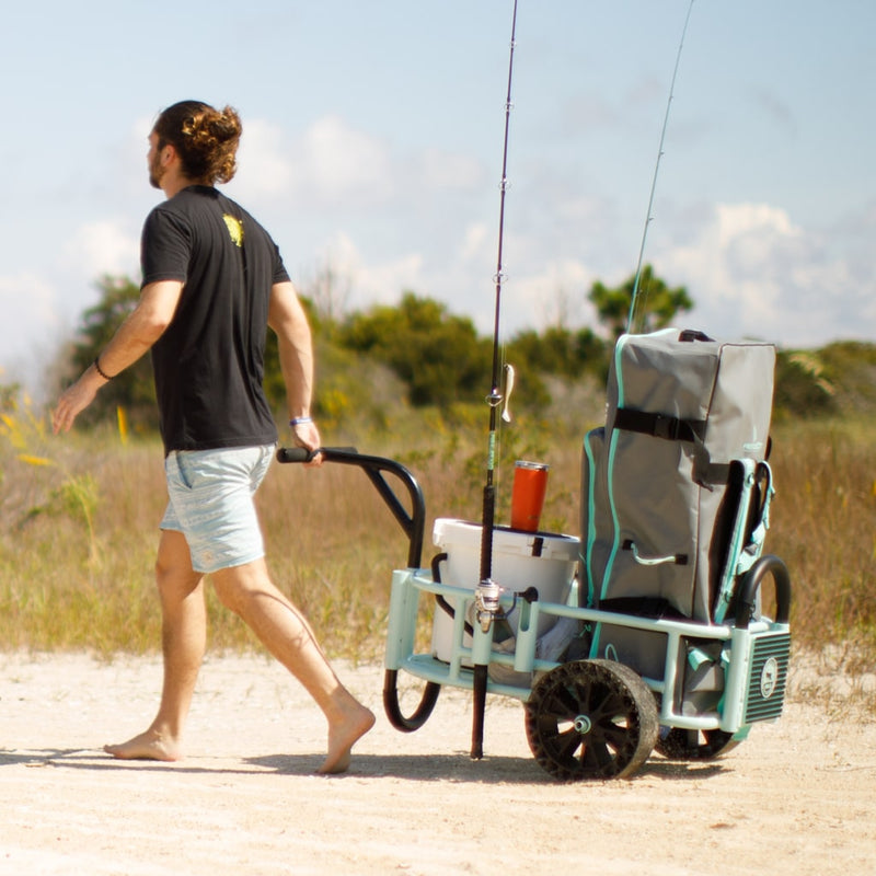 fishing rod holders for beach cart Beach Wagon Additional Beach Cart Rod Holders