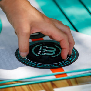 Replace your old Stashpod lid with the MAGNEPOD / Stashpod Lid on any paddle board featuring a Stashpod