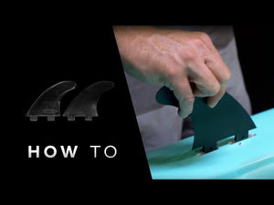 Brief video showing the steps for installing the side fins in a BOTE SUP.