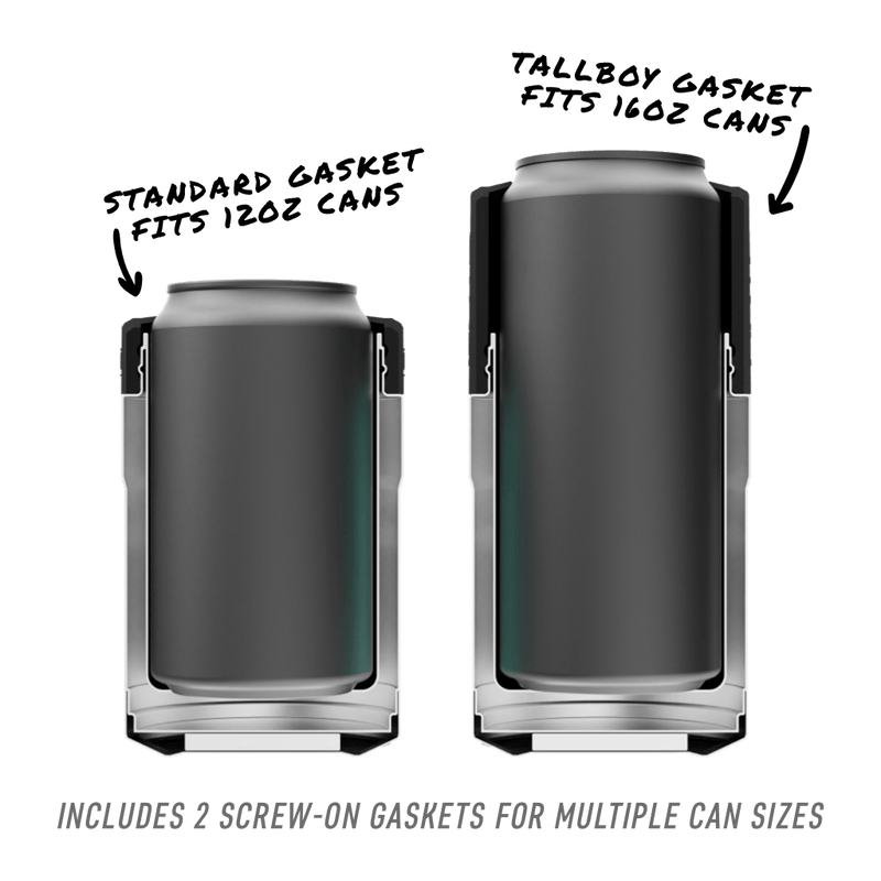 A detailed image of the MAGNEChill Can Cooler Switch Yellow, showing its design and key features.