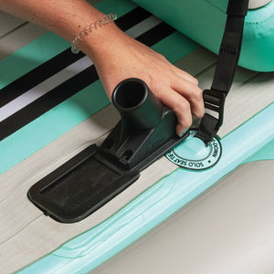 Slide-in Aero Rac Receivers being inserted into the Rac Receiver Attachment Points on a Zeppelin Aero